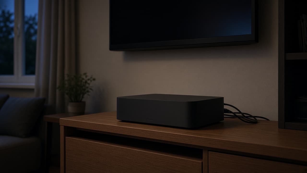Game console under a television with no power light on