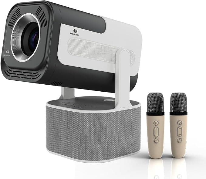 Projector with WiFi and Bluetooth, Projector for Bedroom/Outdoor