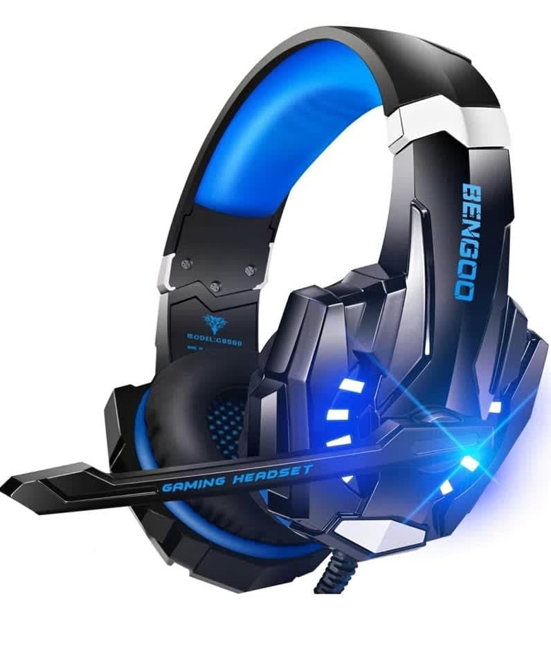 G9000 Stereo Gaming Headset for PS4 PC Xbox One PS5 Controller, Noise Cancelling Over Ear Headphones