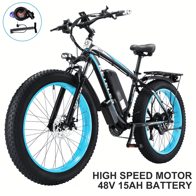 KETELES 26" Electric Bike for Adults, 21 Speed Electric Scooter with 48V 15AH 720WH Removable Lithium-Ion Battery, 720W Powerful Brushless Motor, 19.5mph, Up to 50 Miles, All Aluminum Alloy Frame